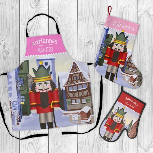 Nutcracker, bayerisches Personalisiertes Rosa Schürze