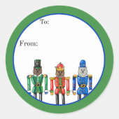 Nutcracker Bears Sticker (Vorderseite)