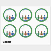 Nutcracker Bears Sticker (Blatt)