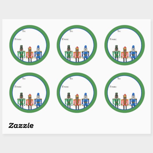 Nutcracker Bears Sticker (Blatt)