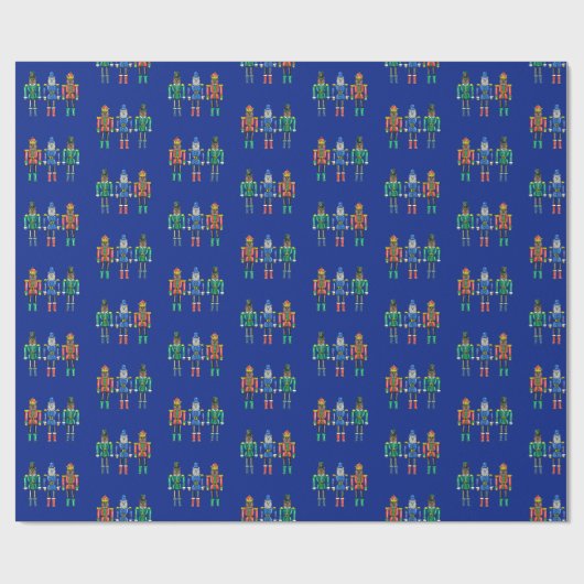 Nutcracker Bears Wrapping Paper Geschenkpapier (Flach)
