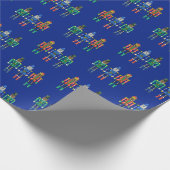 Nutcracker Bears Wrapping Paper Geschenkpapier (Ecke)