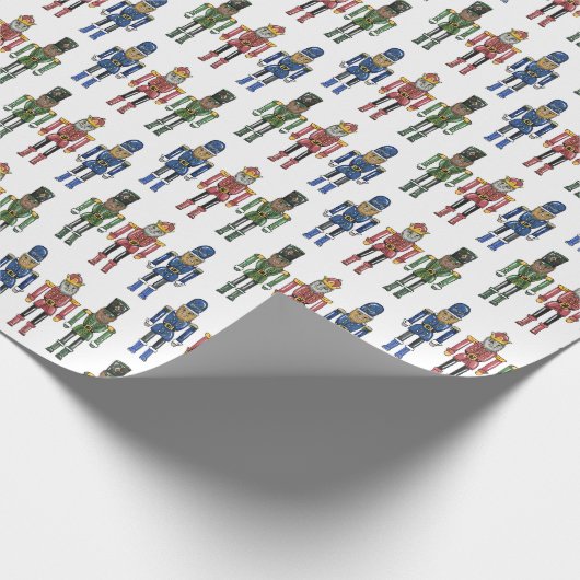 Nutcracker Bigfoot Geschenkpapier (Ecke)