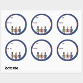 Nutcracker Bigfoot Runder Aufkleber (Blatt)