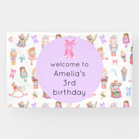 Nutcracker Birthday Banner (Horizontal)