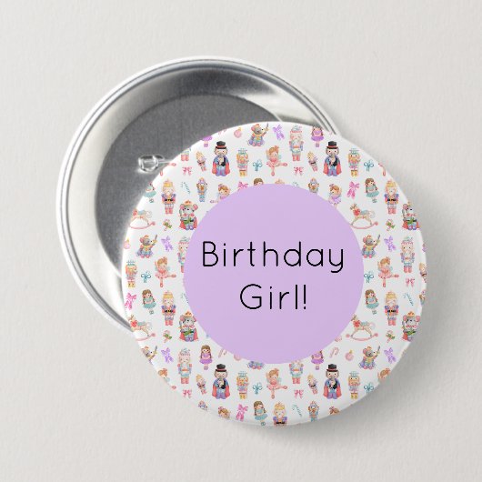 Nutcracker Birthday Button (Vorne & Hinten)