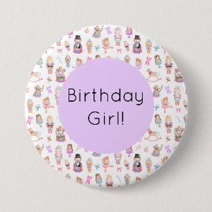 Nutcracker Birthday Button