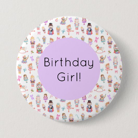 Nutcracker Birthday Button (Vorderseite)