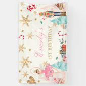 Nutcracker Birthday Fairy Land süße Kulisse Banner (Vertikal)