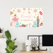 Nutcracker Birthday Fairy Land süßen Hintergrund Poster (Heimbüro)
