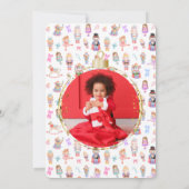 Nutcracker Birthday Foto Vielen Dank Einladung (Rückseite)