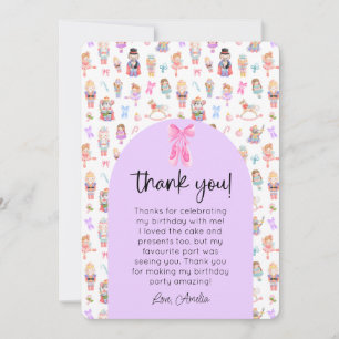 Nutcracker Birthday Foto Vielen Dank Einladung