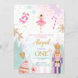 Nutcracker Birthday Girl Land of Süßigkeiten Mairy Einladung