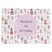 Nutcracker Birthday Große Geschenktüte (Rückseite)