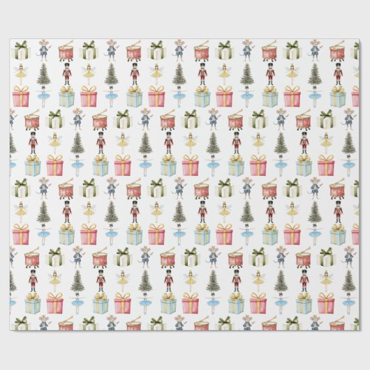 Nutcracker Birthday Party Geschenkpapier (Flach)