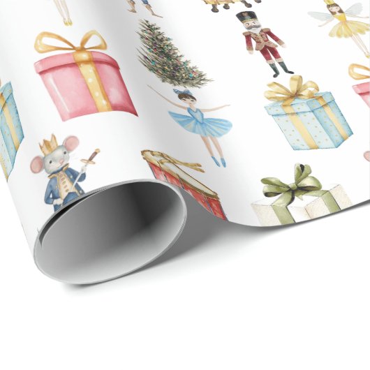 Nutcracker Birthday Party Geschenkpapier (Rolleneckpunkt)