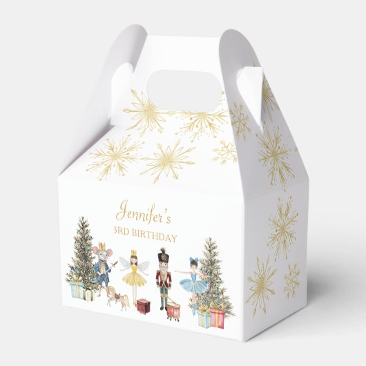 Nutcracker Birthday Party Geschenkschachtel (Rückseite)