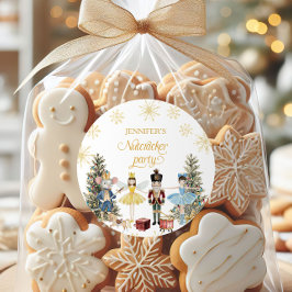 Nutcracker Birthday Party Runder Aufkleber
