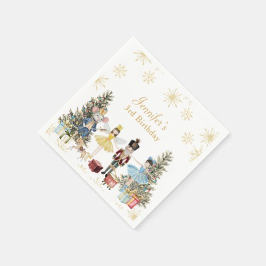 Nutcracker Birthday Party Serviette (Ecke)