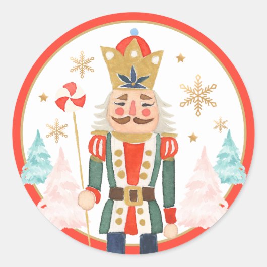 Nutcracker Birthday Sugar Pflaume Fairy Land Sweet Runder Aufkleber (Vorderseite)