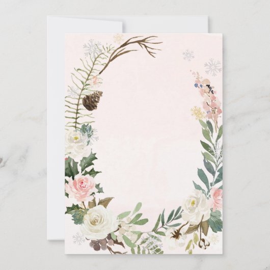 Nutcracker Birthday Sugar Plum Fee Weihnachten Einladung (Rückseite)