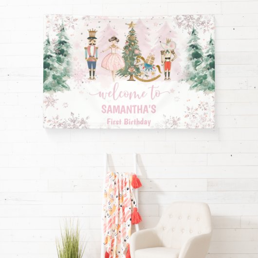 Nutcracker Birthday Sugar Plum Party Banner (InSitu)