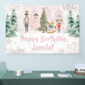 Nutcracker Birthday Sugar Plum Party Banner (Messe)