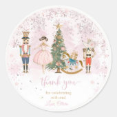 Nutcracker Birthday Sugar Plum Runder Aufkleber (Vorderseite)