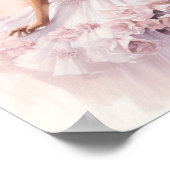 Nutcracker: Black Sugar Plum Fairy in Pink Tutu Poster (Ecke)