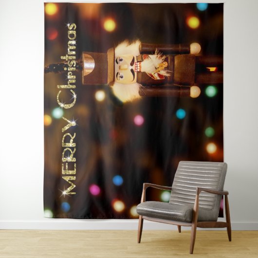 Nutcracker Bokeh Weihnachts-Foto Stand Hintergrund Wandteppich (Beispiel)