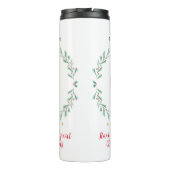 Nutcracker botanisches niedliches Weihnachtsgesche Thermosbecher (Rückseite)