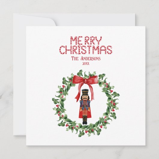 Nutcracker Bow Elegant Coquette Frohe Weihnachten (Vorderseite)