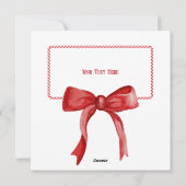 Nutcracker Bow Elegant Coquette Frohe Weihnachten (Rückseite)