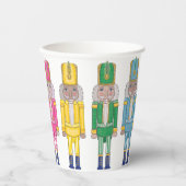 Nutcracker Bright und Sweet Whimsical Weihnachten Pappbecher (Vorderseite)