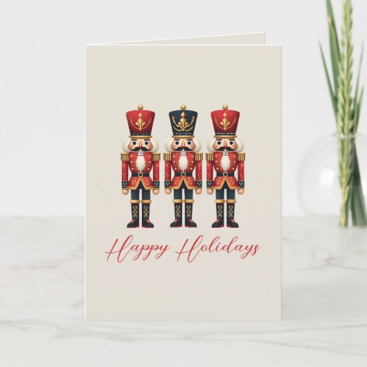 Nutcracker Business Happy Holiday Card Feiertagskarte (Vorderseite)