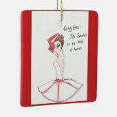 Nutcracker Candy Cane Ornament. Keramikornament (Rechts)