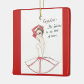 Nutcracker Candy Cane Ornament. Keramikornament (Links)