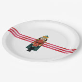 Nutcracker Candy Red Christmas Party Paper Teller (Schrägansicht)