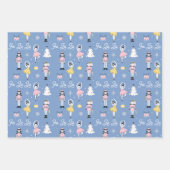 Nutcracker Candycane Ballet Weihnachten Geschenkpapier Set (Vorderseite)