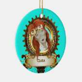 Nutcracker Ceramic Circle Ornament CLARA (Rechts)