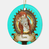 Nutcracker Ceramic Circle Ornament CLARA (Links)