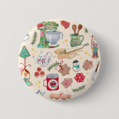 Nutcracker character cute kitchen cookies button (Vorderseite)
