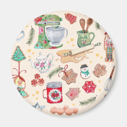 Nutcracker character cute kitchen cookies magnet (Vorne)