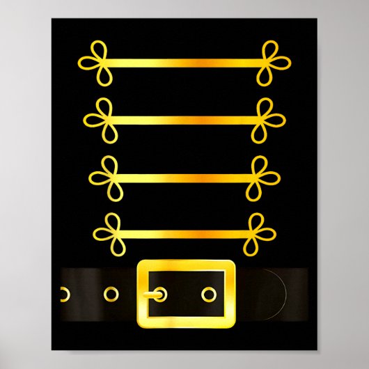 Nutcracker Character Soldier Costume Uniform Funny Poster (Vorne)