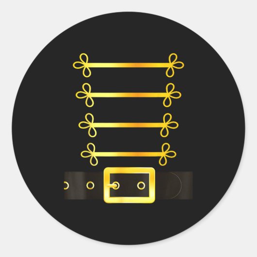 Nutcracker Character Soldier Costume Uniform Funny Runder Aufkleber (Vorderseite)