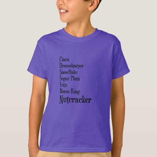 Nutcracker Characters Kids Shirt (Vorderseite)