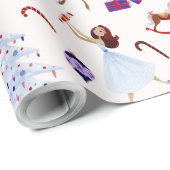 Nutcracker Characters Soldiers Mouse King Toys Geschenkpapier (Rolleneckpunkt)