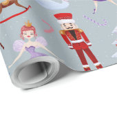 Nutcracker Characters Soldiers Rocking Pferd Toys Geschenkpapier (Rolleneckpunkt)