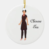 Nutcracker Chinese Tea Keepake Ornament (Vorne)