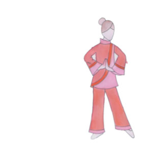 Nutcracker Chinese Tee Ornament